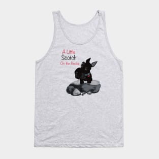 A Little Scotch on the Rocks Scottie Dog Tank Top